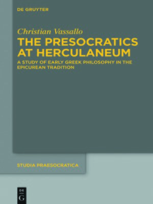 cover image of The Presocratics at Herculaneum